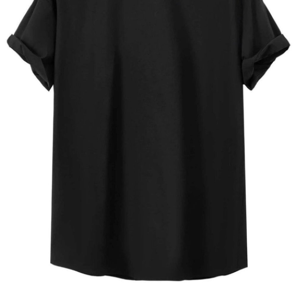 Casual Men's Black Shirt - Picture 4 of 8